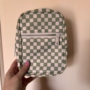 Sage & White checkered Brixley Bag